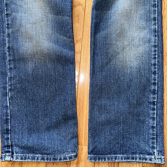 POLO Ralph Lauren designer-distressed blue jeans boys straight leg slim size 10 - Picture 7 of 16